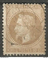 France - Napoleon III Lauré - N°28A Oblitéré - Cachet à Date PARIS 5/12/69 - 1863-1870 Napoléon III Lauré