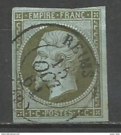 France - Napoleon III - N°11 Oblitéré Cachet à Date REIMS (Marne) 15/10/61 - 1853-1860 Napoleon III