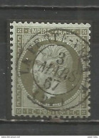 France - Eure-et-Loir - Obl.type 15 - LA FERTE-VIDAME - 1853-1860 Napoleon III