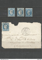 France - Côtes D'Armor - Obl.GC - BINIC (60B), LAMBALLE (60C), QUINTIN (22), St.MALO (60A) - 1871-1875 Ceres