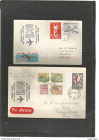 BRUXELLES-LEOPOLDVILLE - 19-1-1960 - Timbres Belgique (Europa, Ieper, Mons, Eupen-Malmedy, Antwerpen) - Avions