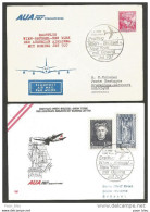 Aérophilatélie - Autriche - AUA Austrian Airlines - Wien-Brüssel-New York 1.4.1969 - 3 Lettres 2 Scan - Premiers Vols