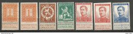 Belgique - Type Pellens - Entre N°108 Et 125  (*) Dont Non-dentelés - 1912 Pellens