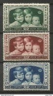 Belgique - N° 404 à 406 * - Enfants Royaux - Baudouin, Joséphine-Charlotte, Albert - Unused Stamps