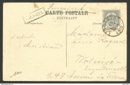 Belgique - Griffe Linéaire PALISEUL + Obl. LIBRAMONT 23/09/1909 + Verso Vue Bouillon Depuis Côte D'Auclin - Linear Postmarks