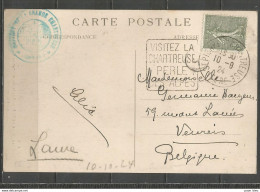 France - Type Semeuse Lignée - N°130 Sur CP Obl. Daguin - ST PIERRE DE CHARTEUSE + Pic De L'Oeillette - 1903-60 Semeuse A Righe