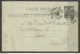 France - Carte Postale Type Sage N°89-CP4 - Obl. Toulon-sur-Mer (Var)  + Envoyé Par "Nougaredes à Toulon" - Cartoline Postali Ristampe (ante 1955)