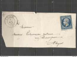 France - Sarthe - Obl.PC - Devant De Lettre De LA FLECHE Vers Angers - 1849-1876: Classic Period