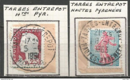 France - Oblitérations Gare Et Entrepôts - (Hautes-Pyrénées) TARBES - Otros & Sin Clasificación