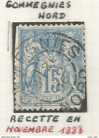 France - Type Sage - Bureaux De Distribution - GOMMEGNIES (Nord) - 1876-1898 Sage (Tipo II)