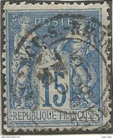 France - Type Sage - VALENCE-SUR-RHONE (Drôme) - 1876-1898 Sage (Tipo II)