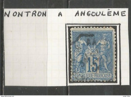 France - Type Sage - Convoyeurs - Ambulants - NONTRON à ANGOULEME - 1876-1898 Sage (Tipo II)