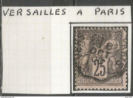 France - Type Sage - Convoyeurs - Ambulants - VERSAILLES à PARIS - 1876-1898 Sage (Tipo II)