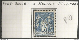 France - Type Sage - Convoyeurs - Ambulants - PORT-BOULET à NEUILLE-PONT-PIERRE - 1876-1898 Sage (Tipo II)