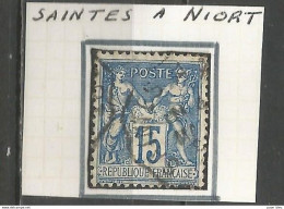 France - Type Sage - Convoyeurs - Ambulants - SAINTES à NIORT - 1876-1898 Sage (Tipo II)