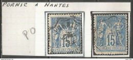 France - Type Sage - Convoyeurs - Ambulants - PORNIC à NANTES - 1876-1898 Sage (Tipo II)