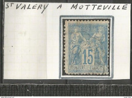 France - Type Sage - Convoyeurs - Ambulants - ST VALERY à MOTTEVILLE - 1876-1898 Sage (Tipo II)