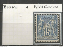 France - Convoyeurs - Ambulants - Lignes - Gares - Sur "Type Sage" - BRIVE à PERIGUEUX - Railway Post