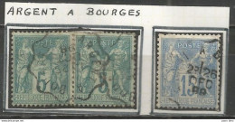 France - Convoyeurs - Ambulants - Lignes - Gares - Sur "Type Sage" - ARGENT à BOURGES - Railway Post