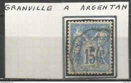 France - Convoyeurs - Ambulants - Lignes - Gares - Sur "Type Sage" - GRANVILLE à ARGENTAN - Railway Post