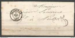 France - LAC Non Affranchie De GRENOBLE Pour NIMES Du 6/3/1852 - Cachet-taxe 25cts - 1849-1876: Klassik
