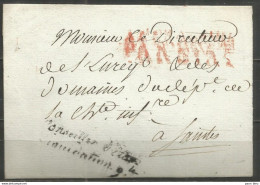 France - LSC De Conseiller D'Etat Liquidation Générale Vers Saintes - AFFRANCHI PAR ETAT - 1801-1848: Précurseurs XIX