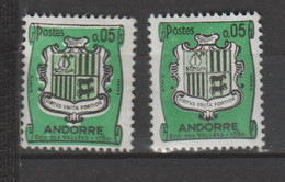 ANDORRA CORROS  FRANCÉS  UNO DE LOS SELLOS TINTAS CORRIDAS   (S.8) - Used Stamps