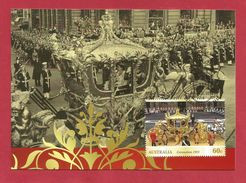 Australien 2013 , Queen Elizabeth II Coronatio1953 - Maximum Card - First Day 9 April 2013 - Maximumkaarten