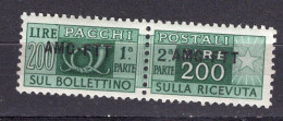 Z6899 - TRIESTE AMG-FTT PACCHI SASSONE N°23 ** - Pacchi Postali/in Concessione