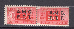Z6902 - TRIESTE AMG-FTT PACCHI SASSONE N°5 * - Postal And Consigned Parcels