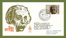 Sam Marino  1979  , Albert Einstein - FDC Republica S. Marino  29.3.1979 - Albert Schweitzer