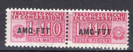 Z6908 - TRIESTE AMG-FTT PACCHI IN CONCESSIONE SASSONE N°5 ** Gomma Bicolore - Postal And Consigned Parcels