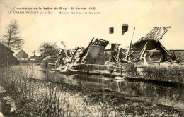 ÉVÉNEMENTS - Carte Postale De Le Grand Peugny - Maisons Détruites Par Les Eaux - Inondations De 1910  - L 146223 - Überschwemmungen