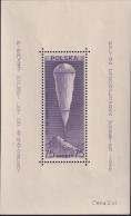 Poland 1938 Stratosphere Balloon Fi Blok 6 Mint Never Hinged (mark On Gum) Stain On Front - Nuevos