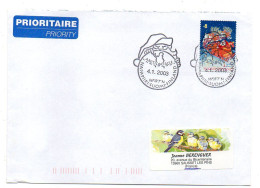 Finlande--2003- Lettre De NAPAPIIRi  Pour SAUSSET LES BAINS -13 (France)..timbre Noel  Seul Sur Lettre..cachet - Lettres & Documents