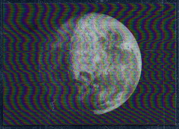 G4111 - TOP Mond Luna - 3D Wackelbild - Astronomie