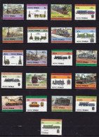 40 Timbres Neufs ** TTB De Qualité, Tuvalu - Trains