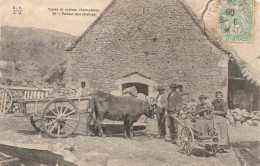 Métiers - Paysans - Types Et Scènes Champêtres - Retour Des Champs - Boeuf - Carte Postale Ancienne - Farmers