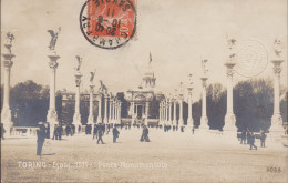 ITALIE PIEMONTE TORINO TURIN ESPOS 1911 PONTE MONUMENTALE - Exhibitions
