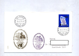 Lettre Cachet Geneve Fleau Guerre + Expo Londres Stampex - Storia Postale