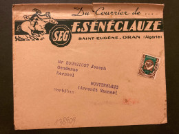 LETTRE F SENECLAUZE SAINT-EUGENE ORAN TP PREO CONSTANTINE 4F - Lettres & Documents