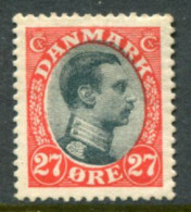 DENMARK 1918 King Christian X Definitive 27 Øre  MNH / **..  Michel 101 - Nuevos