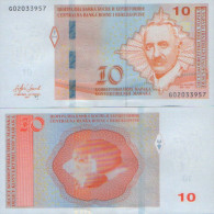 Bosnia And Herzegovina 10 Konvertibilnih Maraka 2017 UNC, P-81b - Bosnie-Herzegovine