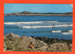 SURFING AT VAZON BAY , GUERNSEY - - Guernsey