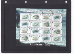 British Antarctic Territory: 2009   Endangered Species - Crabeater Seal  MNH Sheetlet  - Ongebruikt