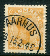 DENMARK 1913 King Christian X Definitive 35 Øre Used..  Michel 72 - Used Stamps