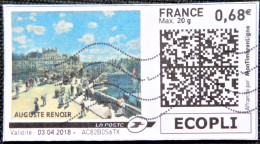 France > Personnalisés IAuguste Renoir Le Pont Neuf 1872 - Druckbare Briefmarken (Montimbrenligne)