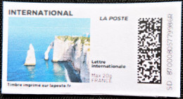 France > Personnalisés Falaises D'étretat - Druckbare Briefmarken (Montimbrenligne)