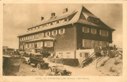 Soultz Grand Ballon CPA 68 Haut Rhin Vosges Hôtel Restaurant Auberge Voiture Ancienne Carte Animée 1933 - Soultz