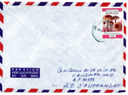 59374 - Burundi - 1991 - 115F Pilze EF A LpBf Nach Deutschland - Paddestoelen